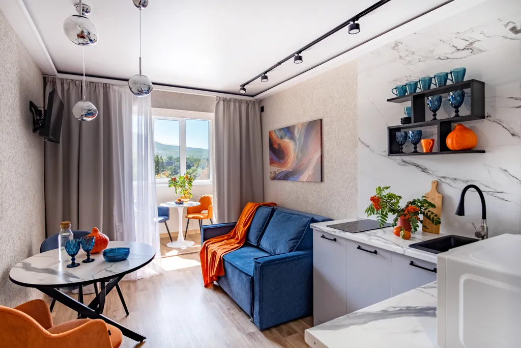 Уютный, с красивым видом апарт