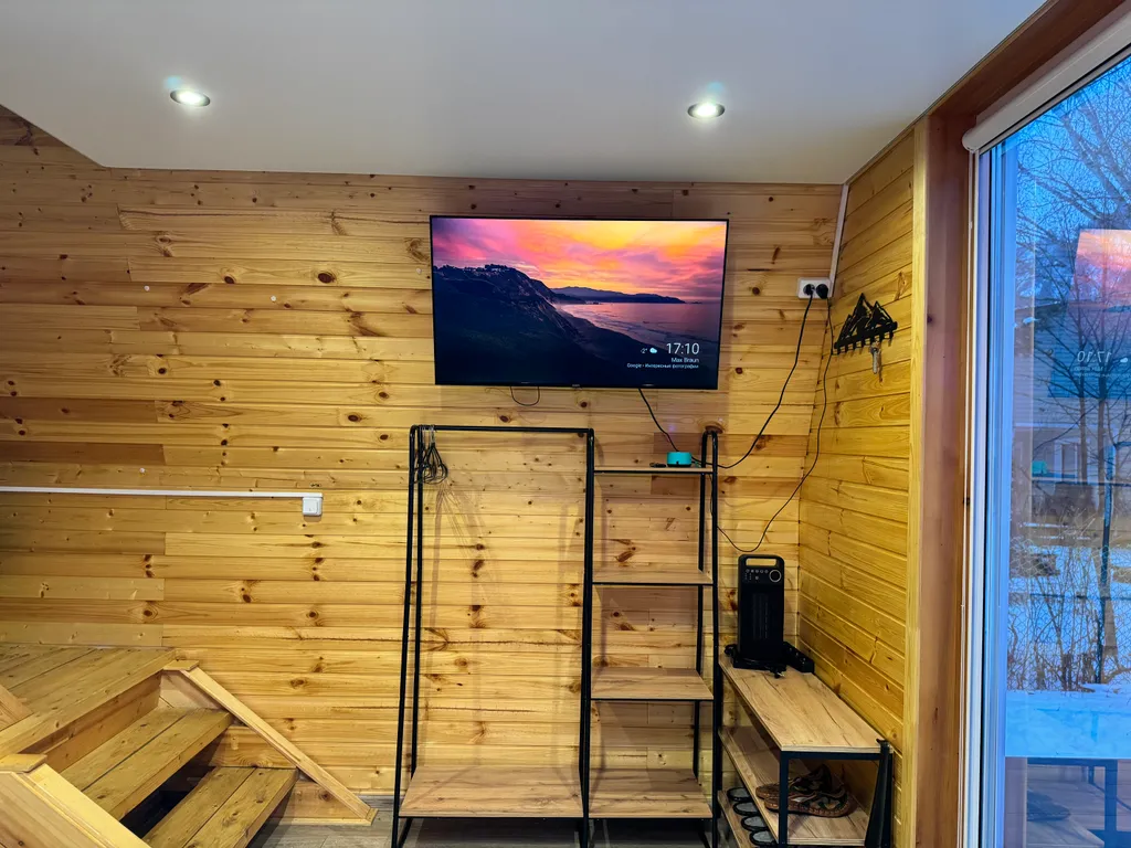 А-фрейм с видом на гору