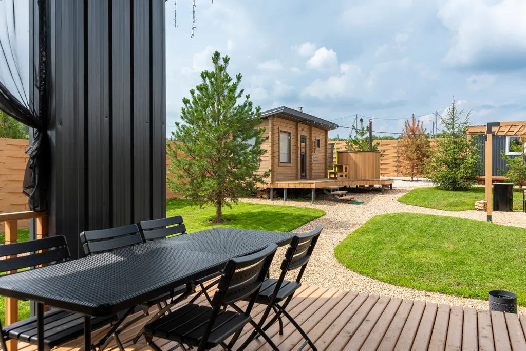 Skandi Белка загородный дом у пруда в подмосковье