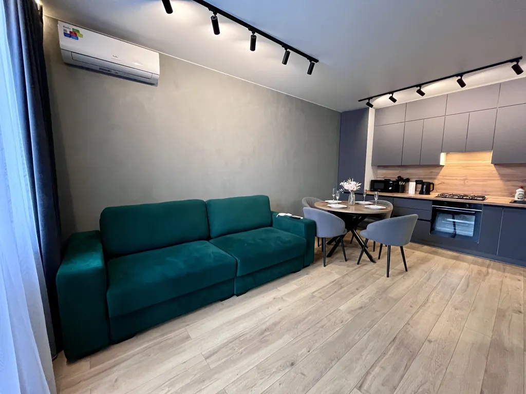 Современная квартира в тихом районе, спокойный отдых