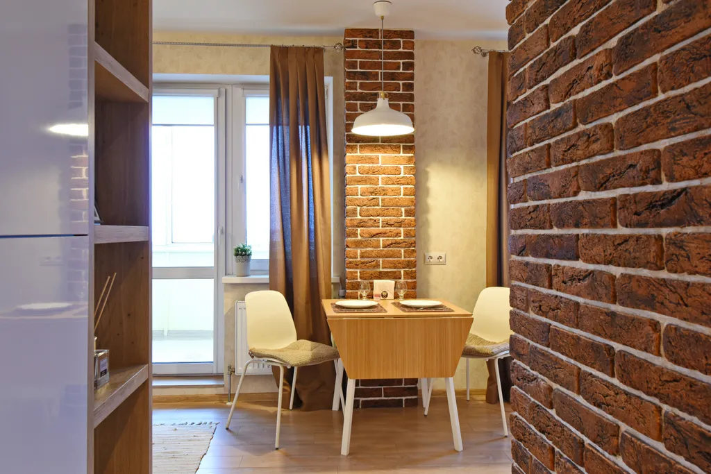 Студия в видом на город