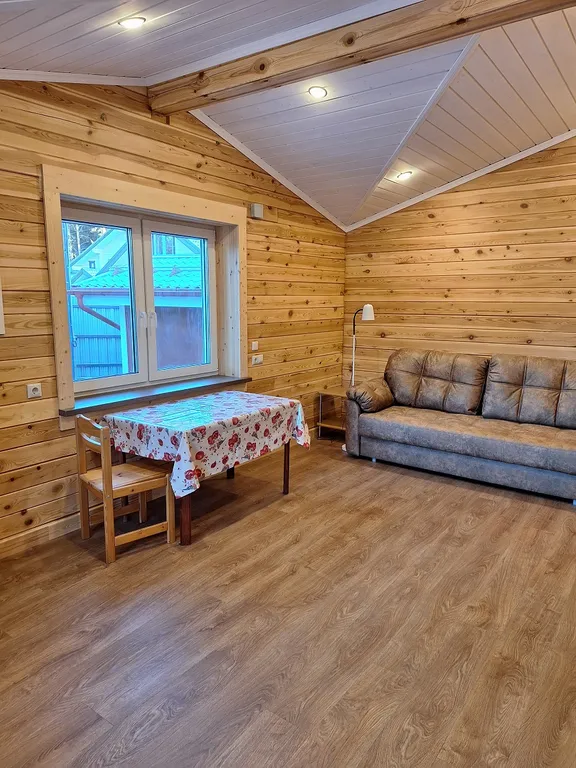 Дом деревянный на берегу реки в Рощино