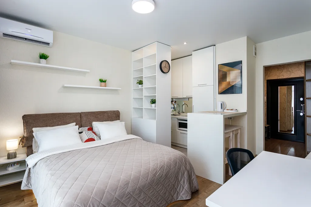 Студия Белоснежка на Броско с красивым видом на Амур