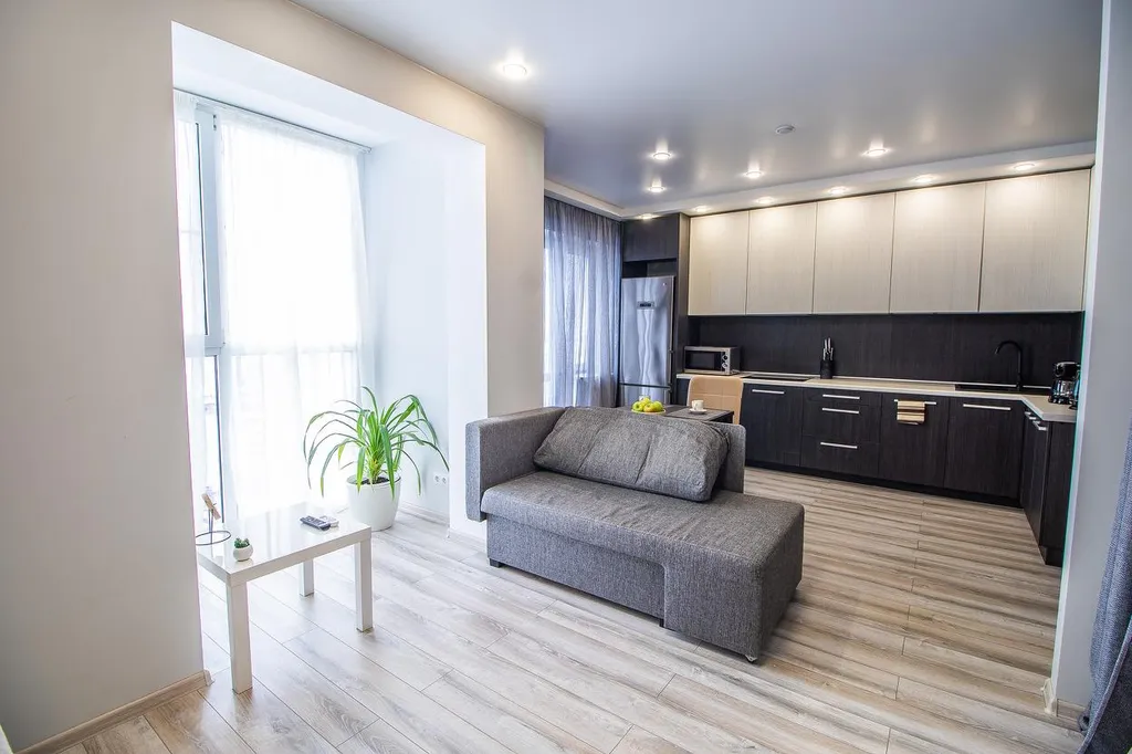 Уютная студия с видом на Волгу