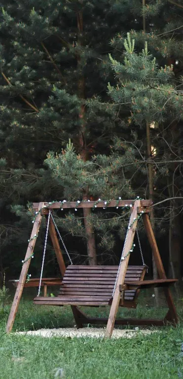 Дом с баней и горячей купелью на дровах