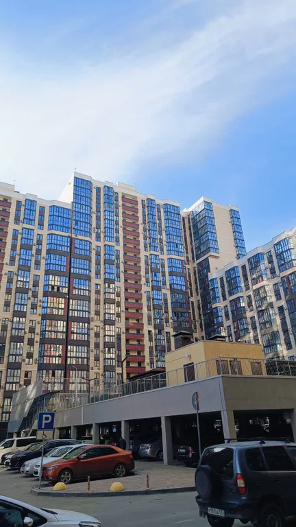 Новенькая студия с шикарным видом с панорамного окна на 20м этаже