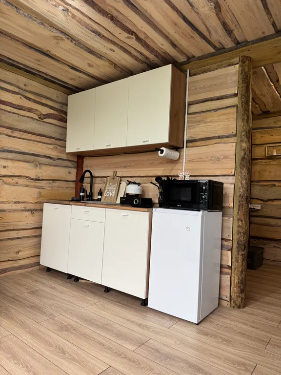 Дом с баней в лесу