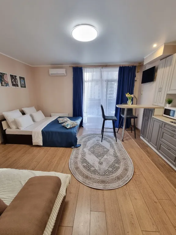 Уютная студия в ЖК "Сердце Каспия" (район Эллинга)  (Уютный Дом)