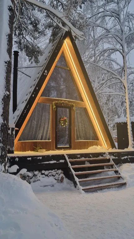 Уютный дом в сосновом лесу