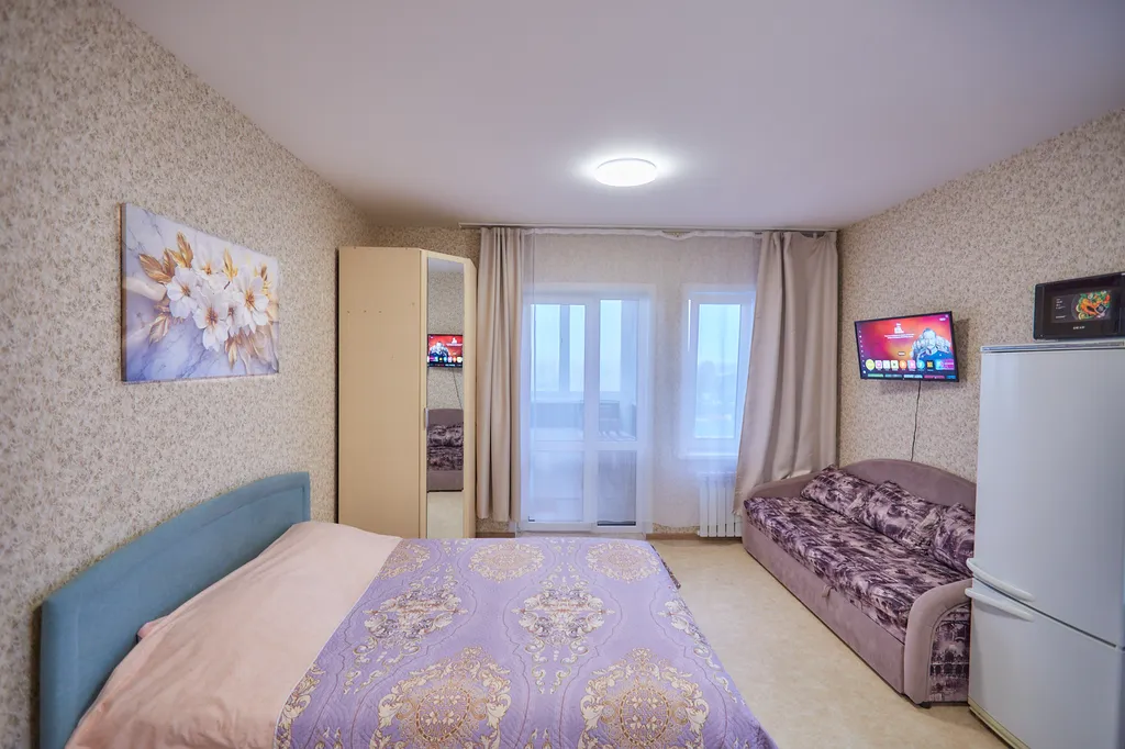 Студия на 8 этаже с балконом