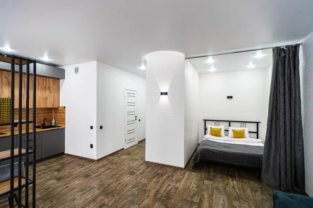 Апартаменты Лофт в ЖК Аквамарин с видом на реку