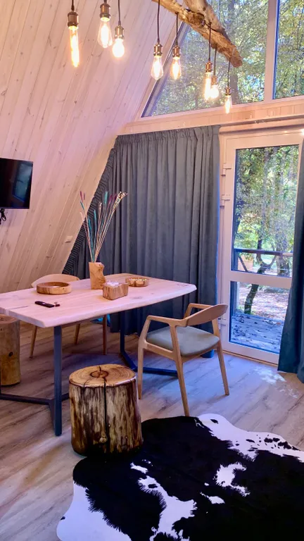 Коттедж Дом А-фрейм в живописном лесу — Архыз