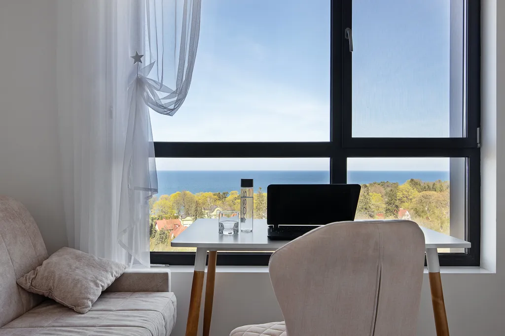 Студия с видом на море на 10 этаже в комплексе Кристалл Балтик-СПА