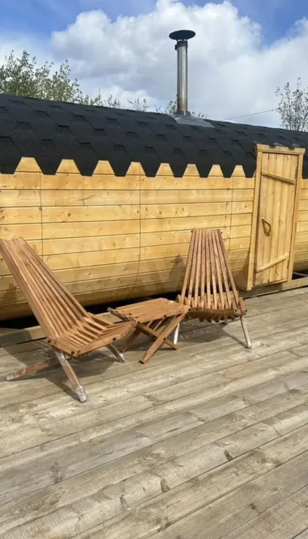 Глемпинг с баней и бассейном