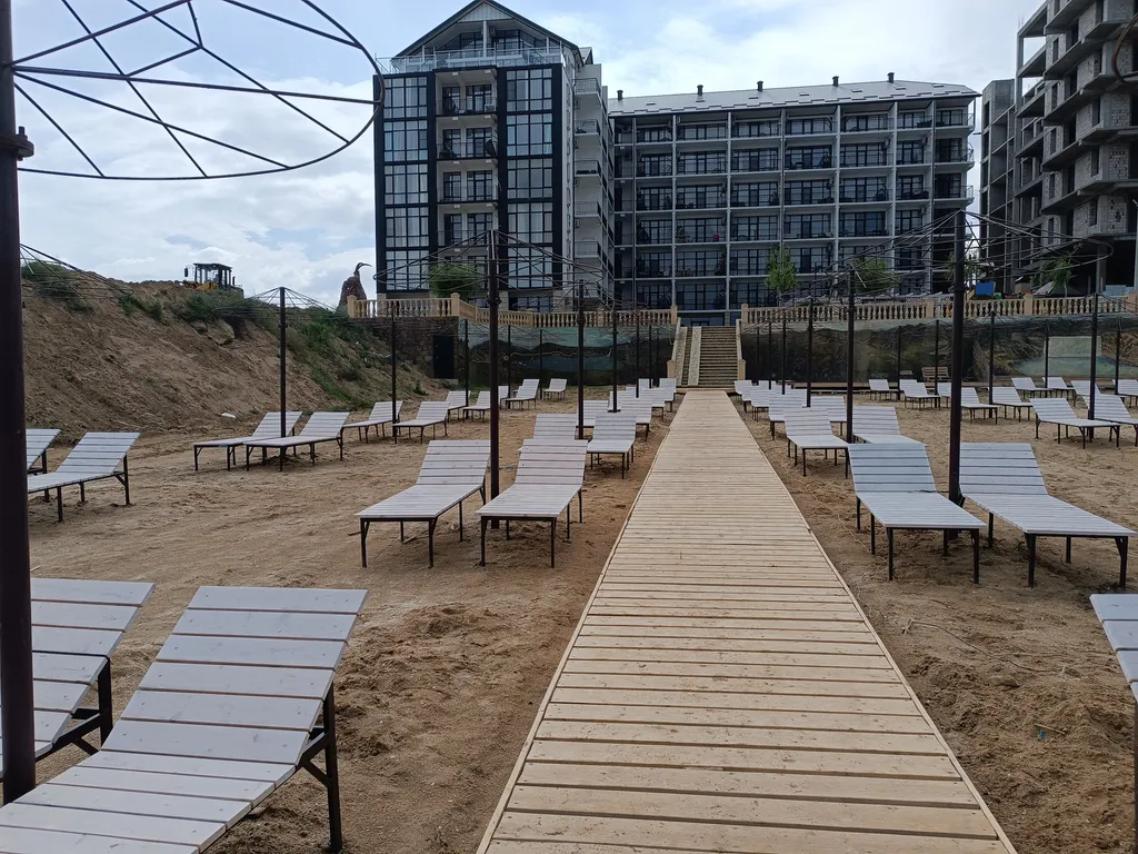 1-комнатная квартира студии с видом на море