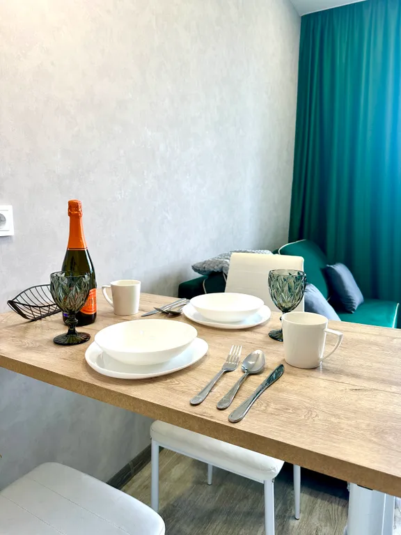 Студия с видом на канал Москвы реки