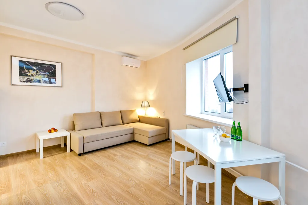 Квартира Laspace apart panorama кухня-гостиная спальня стиралка — аренда посуточно в Химки