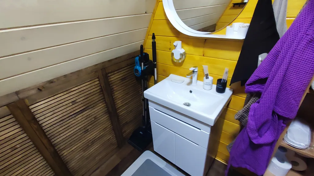 Дом А-фрейм с банным чаном