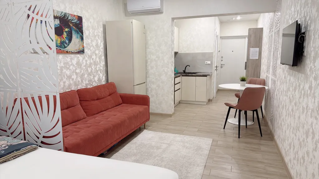 Квартира Квартира Уютная с видом на море, балконом, ванной, бассейном на территории жк — Адлер