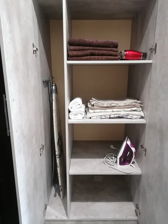 Современная студия с огромной ванной