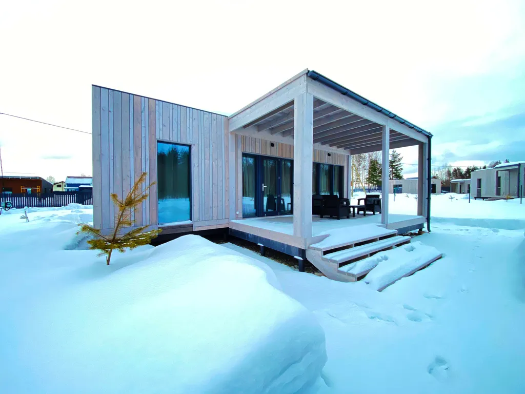 Коттедж Новый уютный дом с кондиционером на опушке леса в 20 минутах от города — Санкт-Петербург