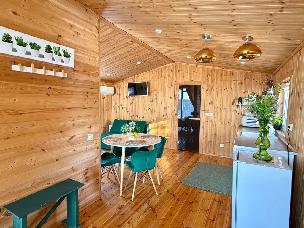 Дом 40m2 — чан, электрическая сауна, мангал на улице