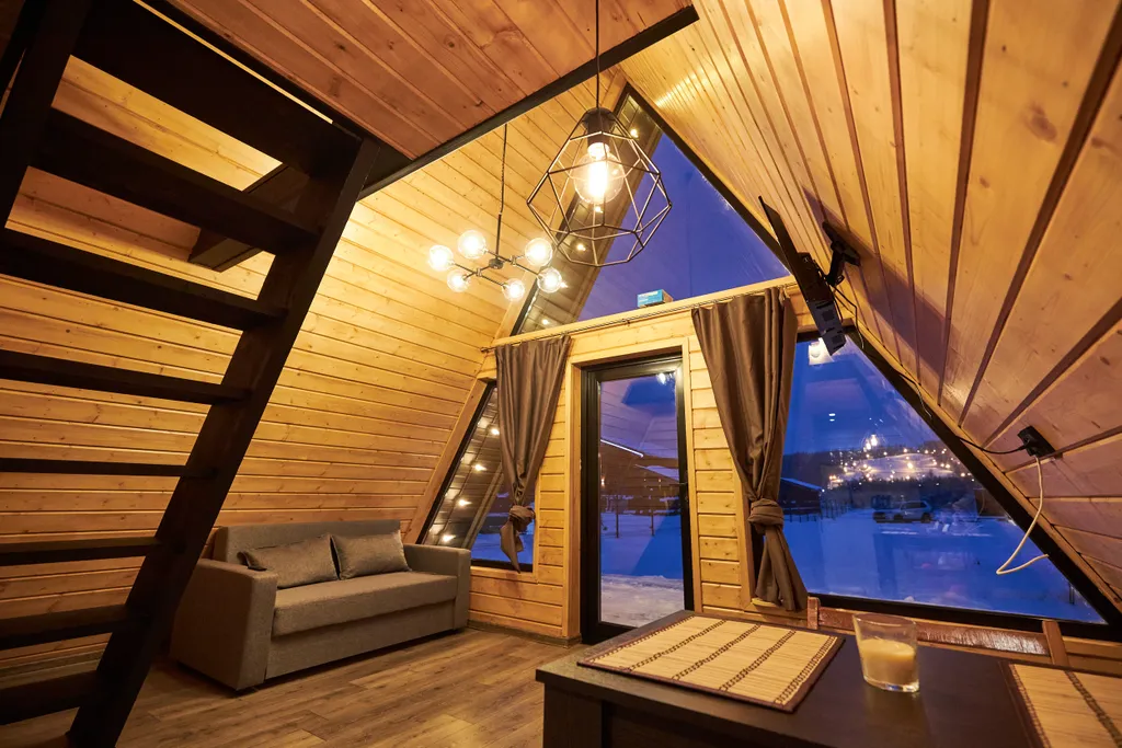 Коттедж Коттедж A-frame на участке 20 соток — Светлое