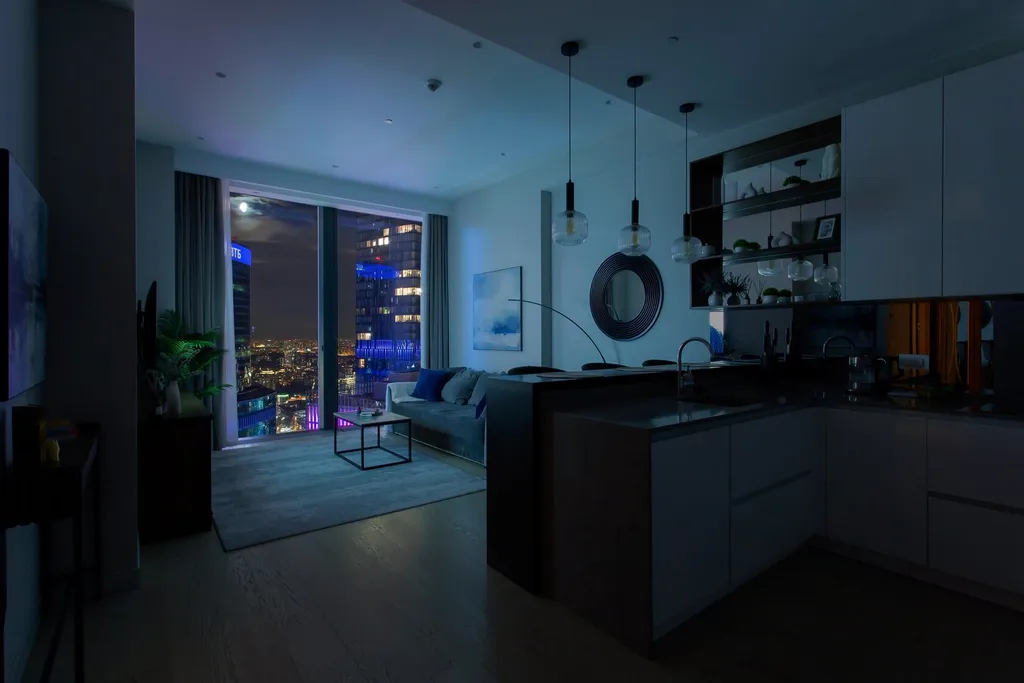 62 этаж, вид на Башни, Лужники, Парк победы