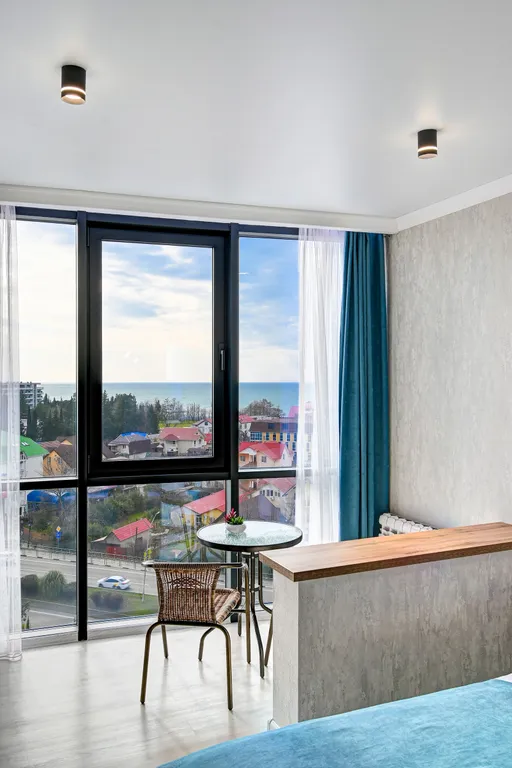 Квартира Квартира Уютная студия с панорамой на море, с бассейном на территории жк — Адлер