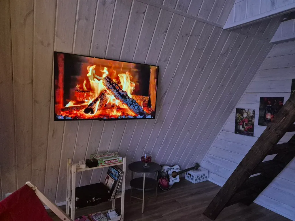 Коттедж Коттедж А-фрейм Клубничный с сибирским банным чаном и баней на дровах — Каблуково