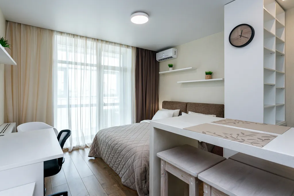 Студия Белоснежка на Броско с красивым видом на Амур