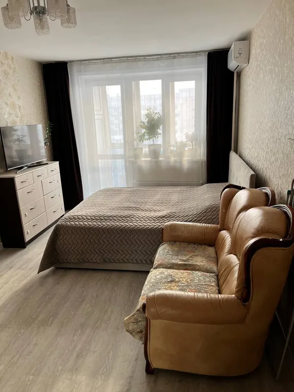 Однокомнатная квартира с видом на город