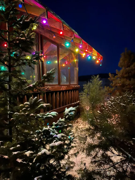 Коттедж с баней и чаном у озера