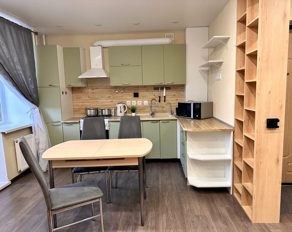 Уютная двухкомнатная квартира с просторной кухней