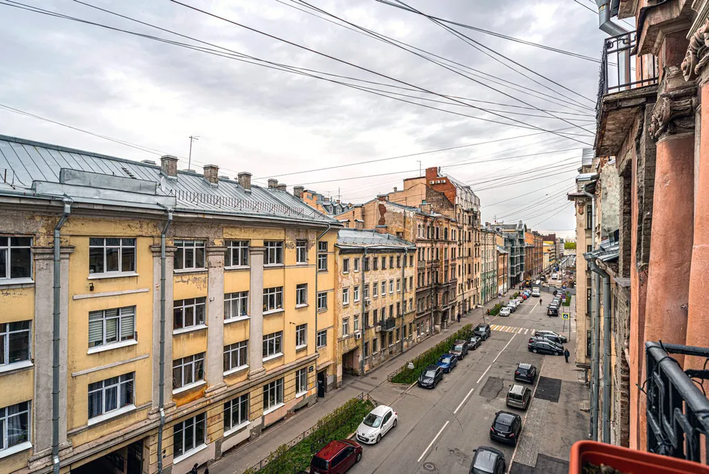 Квартира Квартира Уютная студия с балконом в центре — Санкт-Петербург
