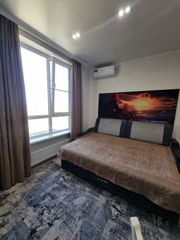 Стильная студия с ремонтом в новом ЖК Укроп