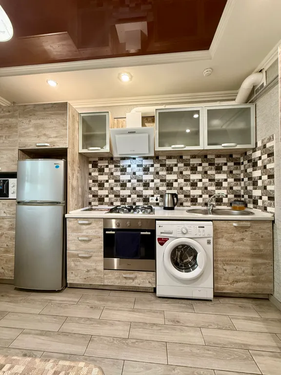 Уютная квартира рядом Ашан, с красивым видом на город