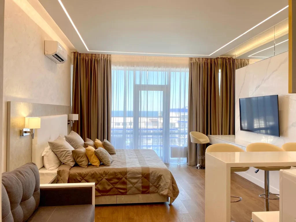 Квартира Дизайнерские Апартаменты Акваделюкс с видом на море и бассейном — аренда посуточно в Севастополь