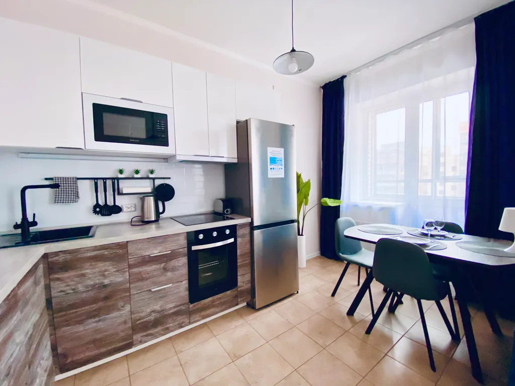 Новая студия с балконом около Москвы недалеко от Шереметьево