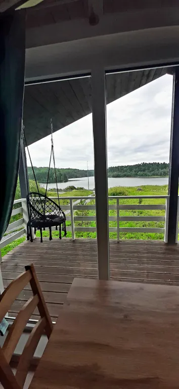 Дом с сауной с чудесным видом на озеро