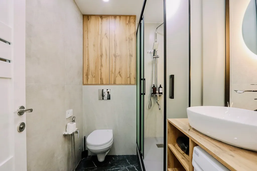 Дизaйнepcкая квартиpа пpемиум-клаccа c бaлкoном