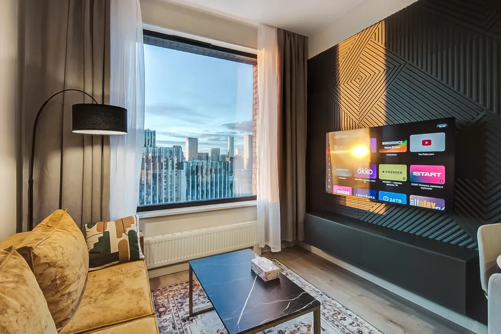 Квартира Просторная евро 3к квартира с видом на Москву-реку — Москва