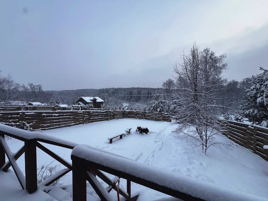 А-фрейм уютный домик у леса  с чаном