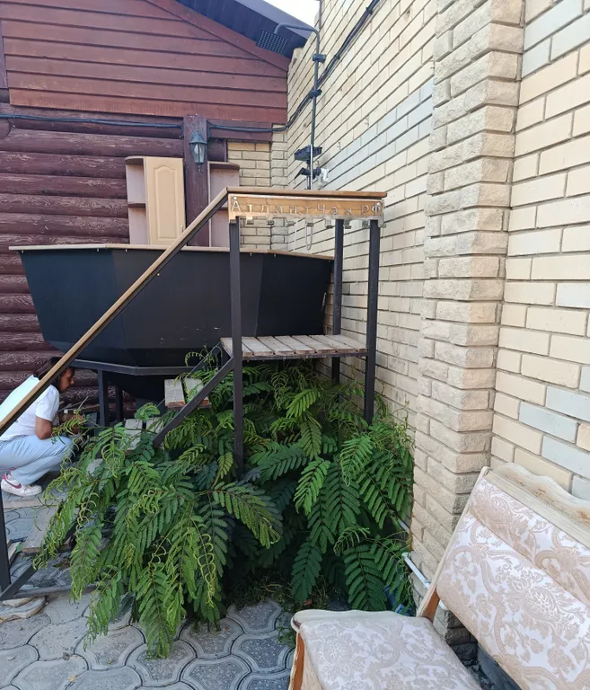 Отдельный дом с бассейном, мангальной зоной и купелью