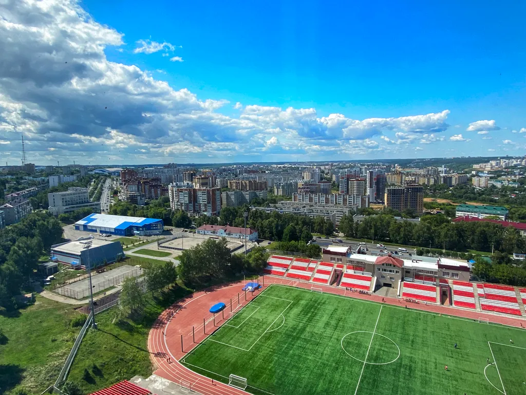 Квартира с видом на Волгу и город