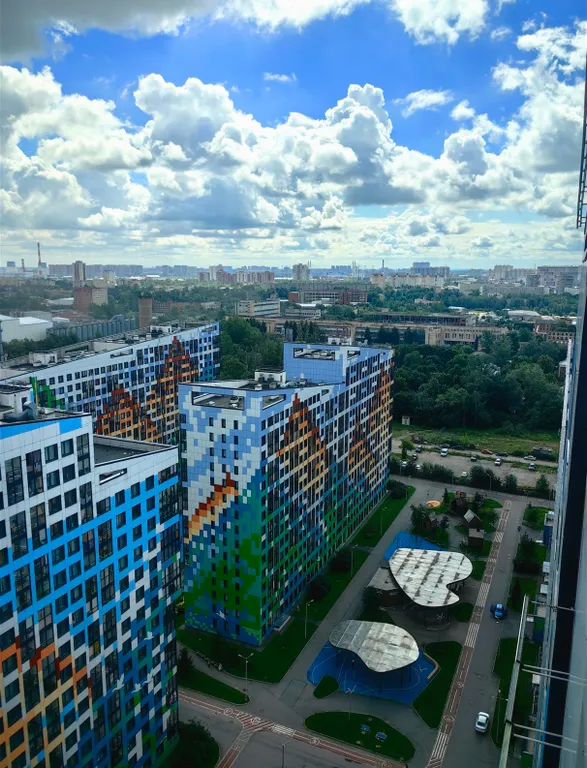 Квартира Квартира Уютная студия в новом жилом комплексе на Неве, в близи от центра. — Санкт-Петербург