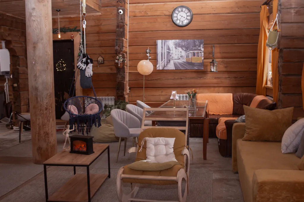 Атмосферный уютный экокоттедж из кедра с прудом