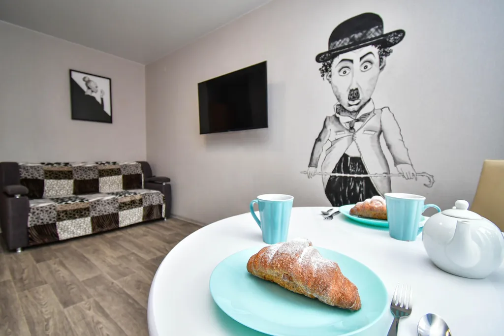 Квартира 1-к. квартира Чарли Чаплин Видовая квартира рядом с планетой — Красноярск