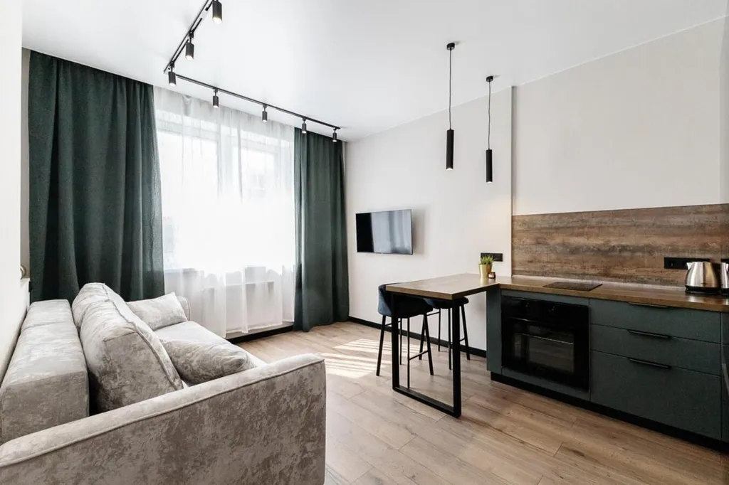 Стильная евродвушка с мини-сауной