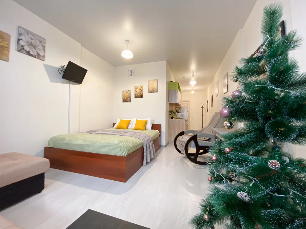 Светлая студия в новом ЖК у парка Молодёжный